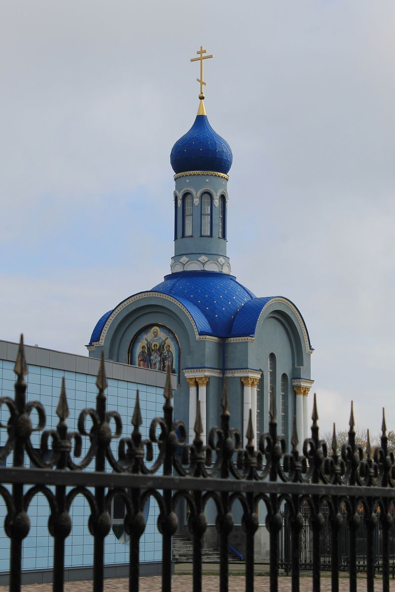 Храм-часовня Веры, Надежды, Любови и матери их Софии, Михайловск (Шпаковский район, Ставропольский край). общий вид в ландшафте