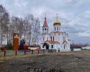Церковь Михаила Архангела, Памятник погибшим воинам с храмом<br>, Михайловка, Усть-Калманский район, Алтайский край