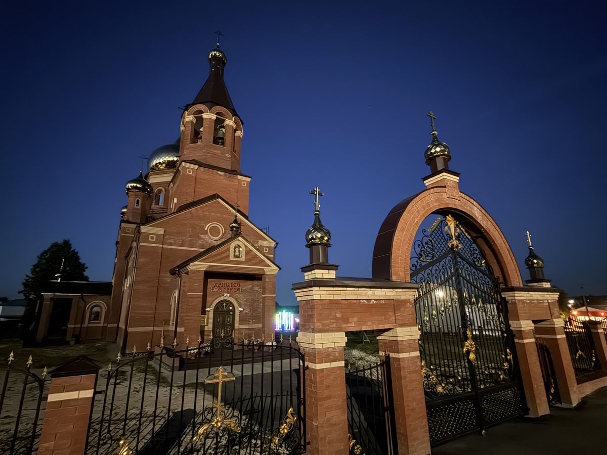 Церковь Сергия Радонежского, Октябрьский (Октябрьский район, Пермский край). дополнительная информация, Вид с запада