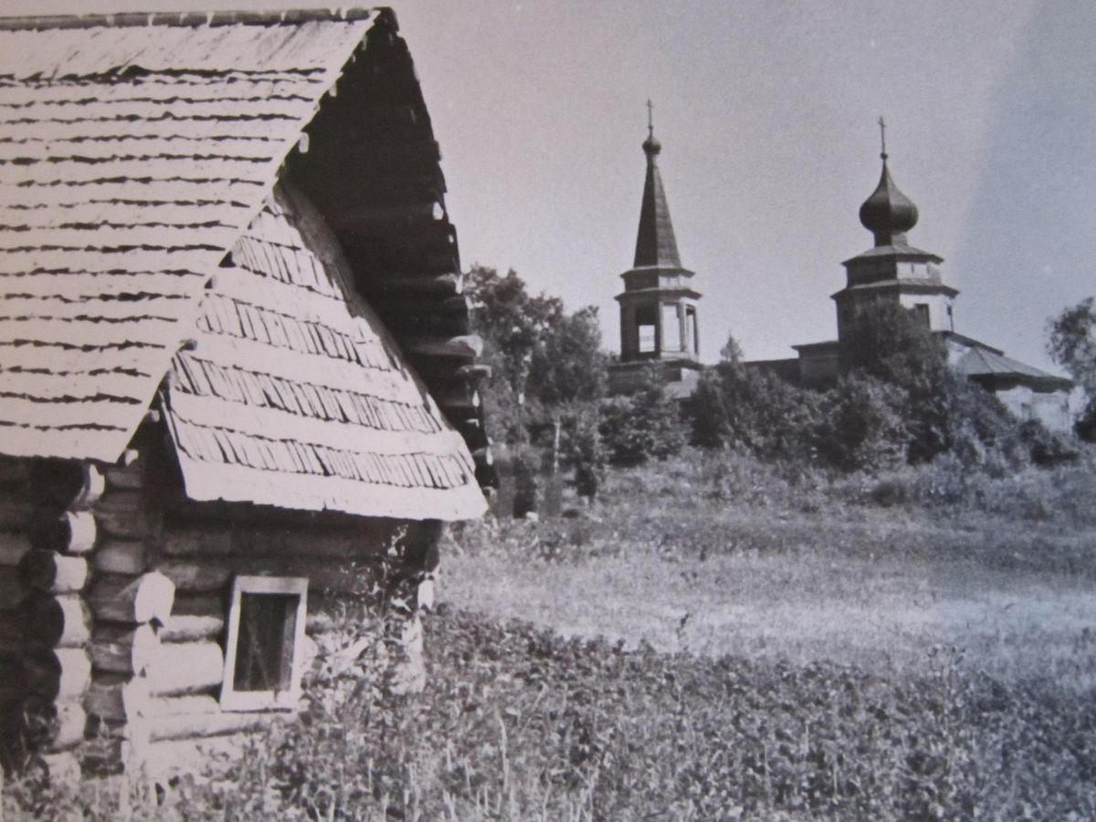 Церковь Димитрия Солунского, Белая Горка (Бельский погост) (Лужский район, Ленинградская область). архивная фотография, Фото советского периода из частного архива