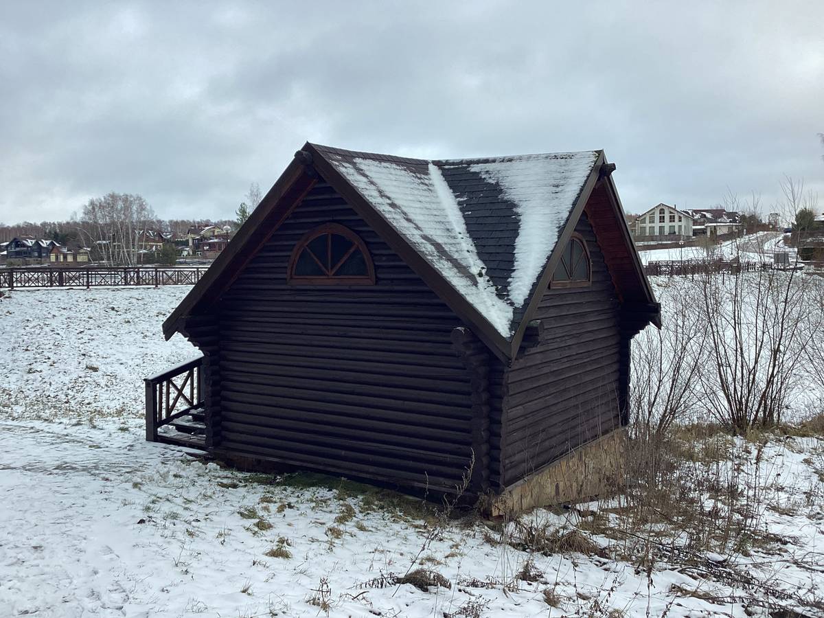 Вид с северо-запада, фасады. Неизвестная часовня-купель, Злобино (Заокский район, Тульская область)