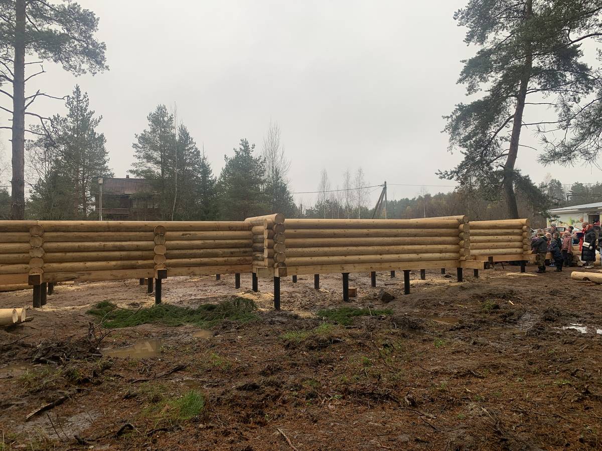 фасады. Церковь Царственных страстотерпцев (строящаяся), Вырица (Гатчинский район, Ленинградская область)