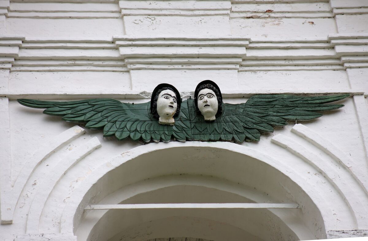 архитектурные детали. Соборная колокольня Нового торга, Каргополь (Каргопольский район, Архангельская область)