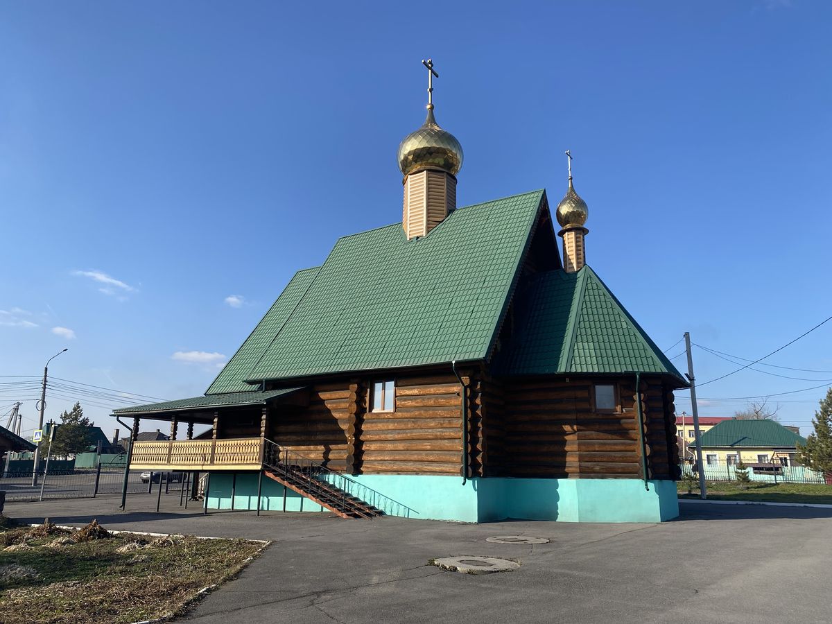 Вид с ЮВ, фасады. Церковь Прокопия Устюжского, Прокопьевск (Прокопьевский район и г. Прокопьевск, Кемеровская область)