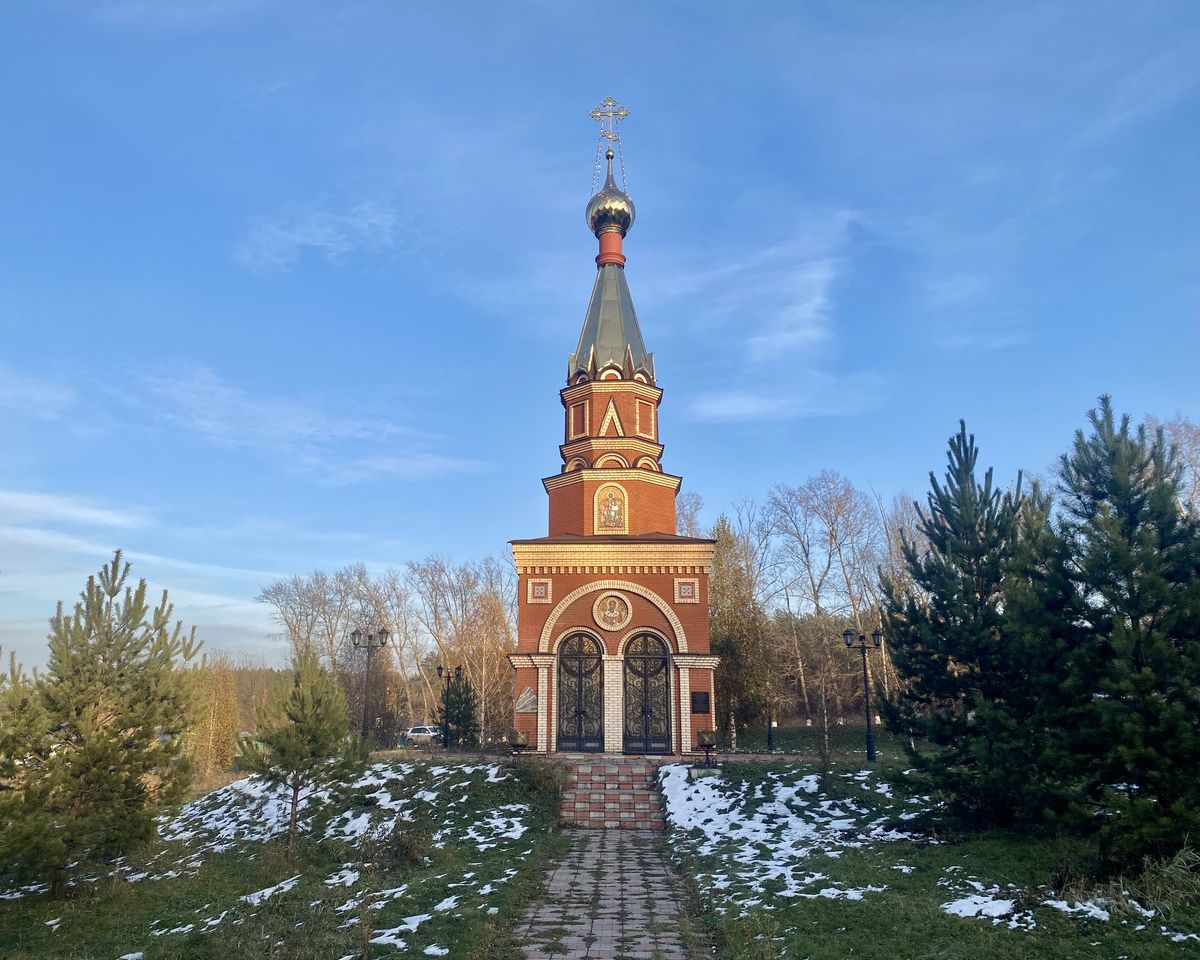 Западный фасад, фасады. Часовня Смоленской иконы Божией Матери, Киселёвск (Киселёвск, город, Кемеровская область)