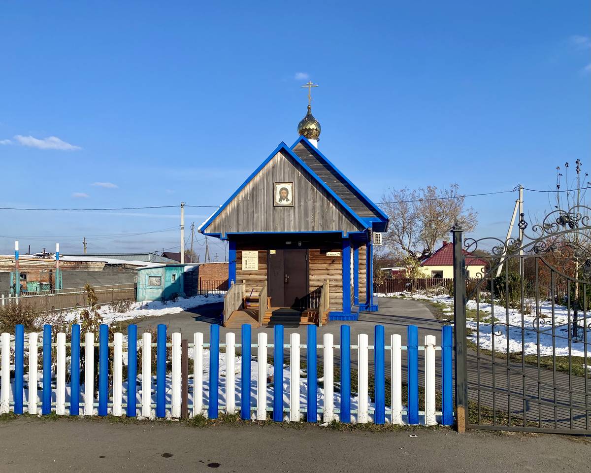 Западный фасад, фасады. Церковь Пантелеимона Целителя, Прокопьевск (Прокопьевский район и г. Прокопьевск, Кемеровская область)