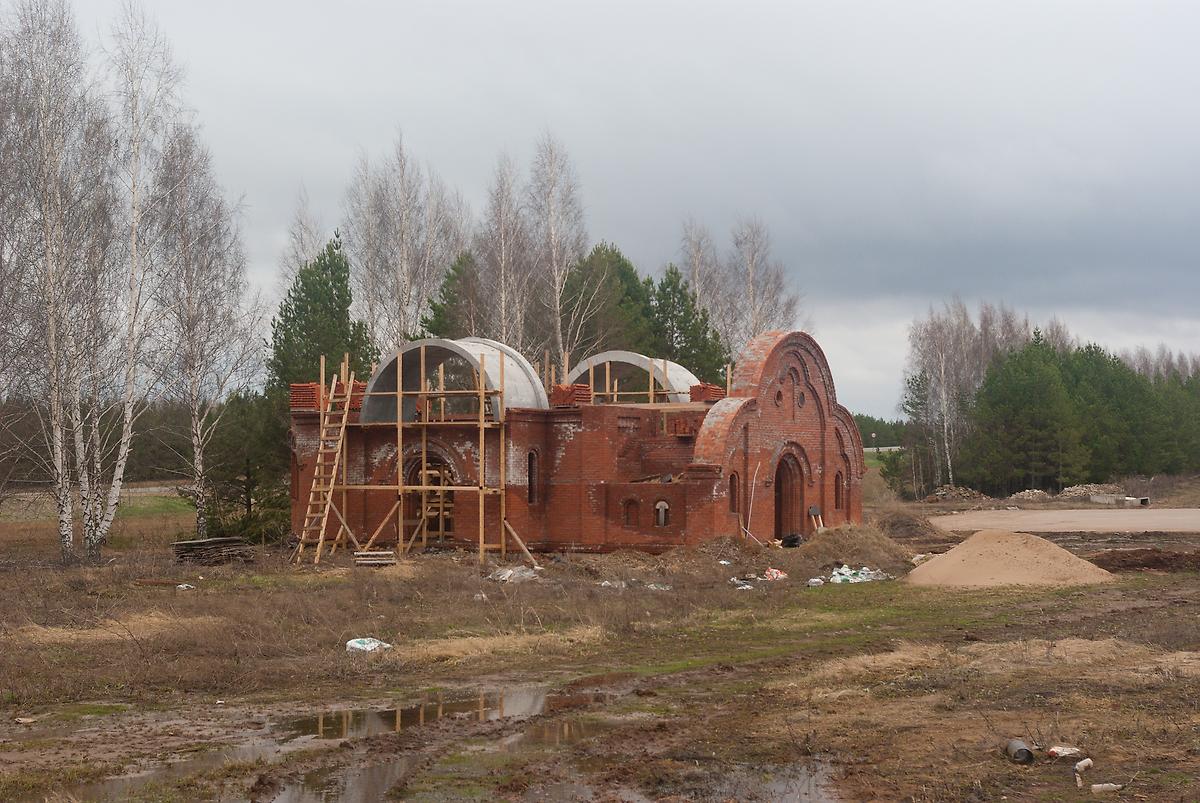 фасады. Церковь Иоасафа Чистопольского (строящаяся), Манзарас (Кукморский район, Республика Татарстан)