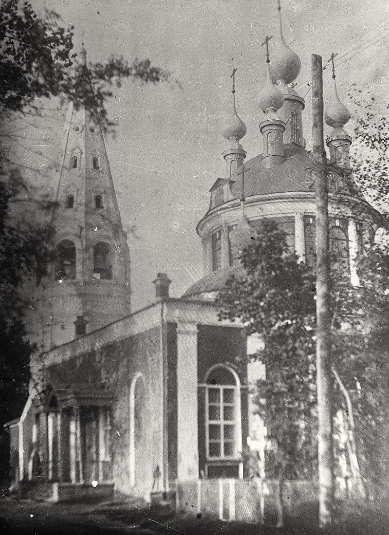 Троицкая церковь на Троицком городском кладбище. Фото 1910-20-х гг., архивная фотография. Церковь Троицы Живоначальной, Шуя (Шуйский район, Ивановская область)