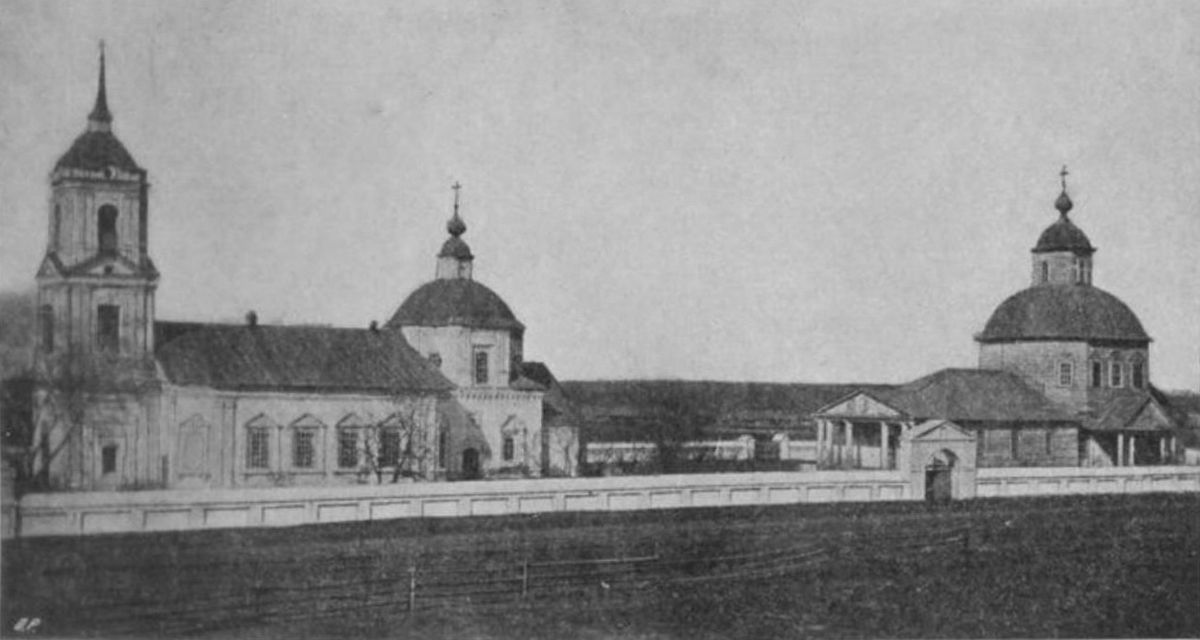 Старинное фото, архивная фотография. Храмовый комплекс. Церкви Тихвинской иконы Божией Матери и Николая Чудотворца, Урей Третий (Темниковский район, Республика Мордовия)