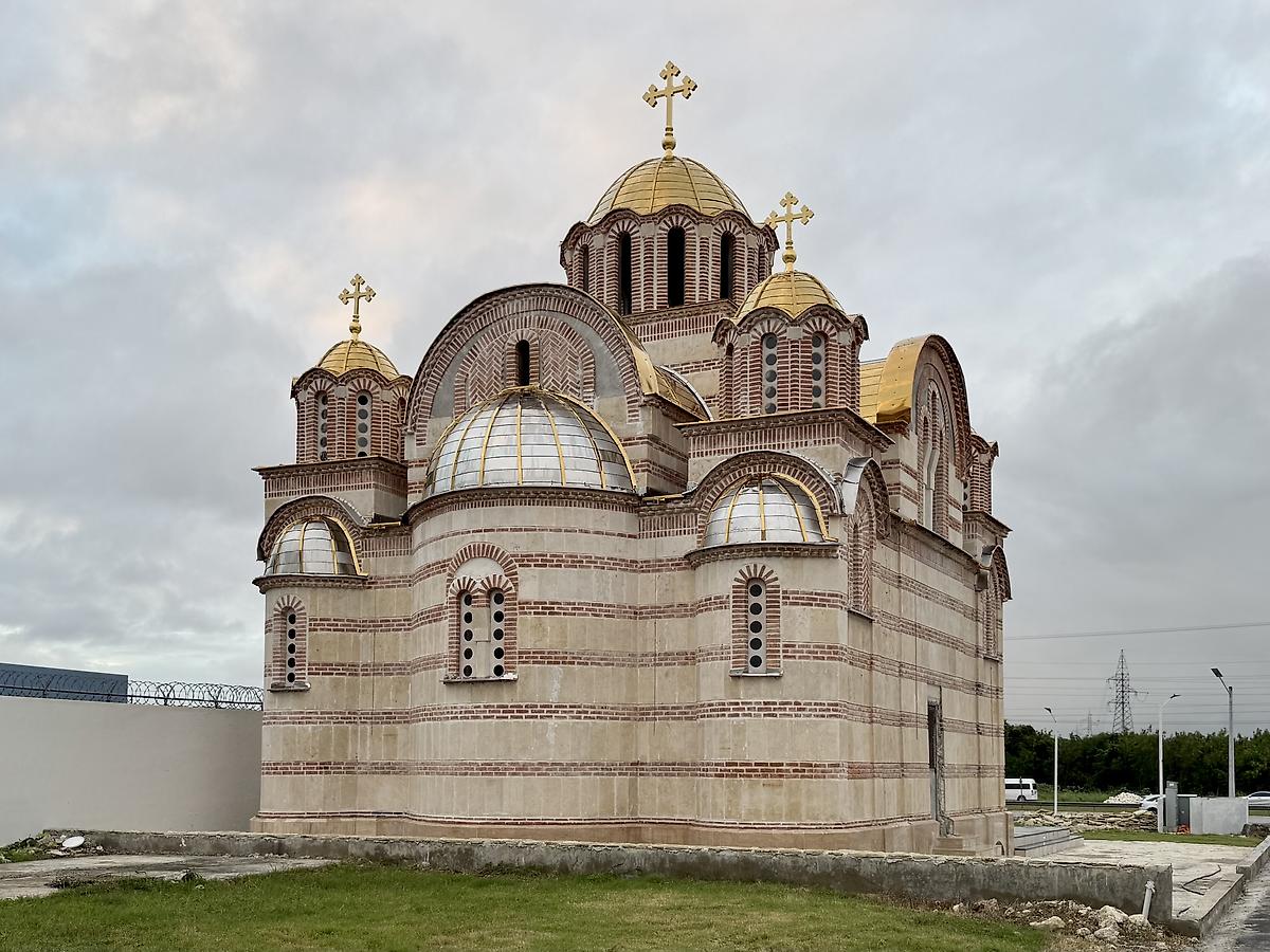 Вид с северо-востока, фасады. Церковь Преображения Господня, Пунта Кана (Доминиканская Республика, Прочие страны)