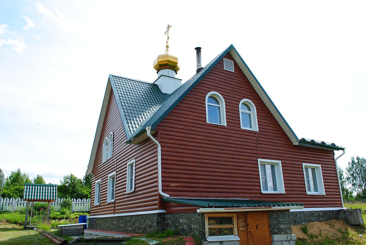 общий вид в ландшафте. Церковь Александра Невского, Кордюково (Верхотурский район (ГО Верхотурский), Свердловская область)