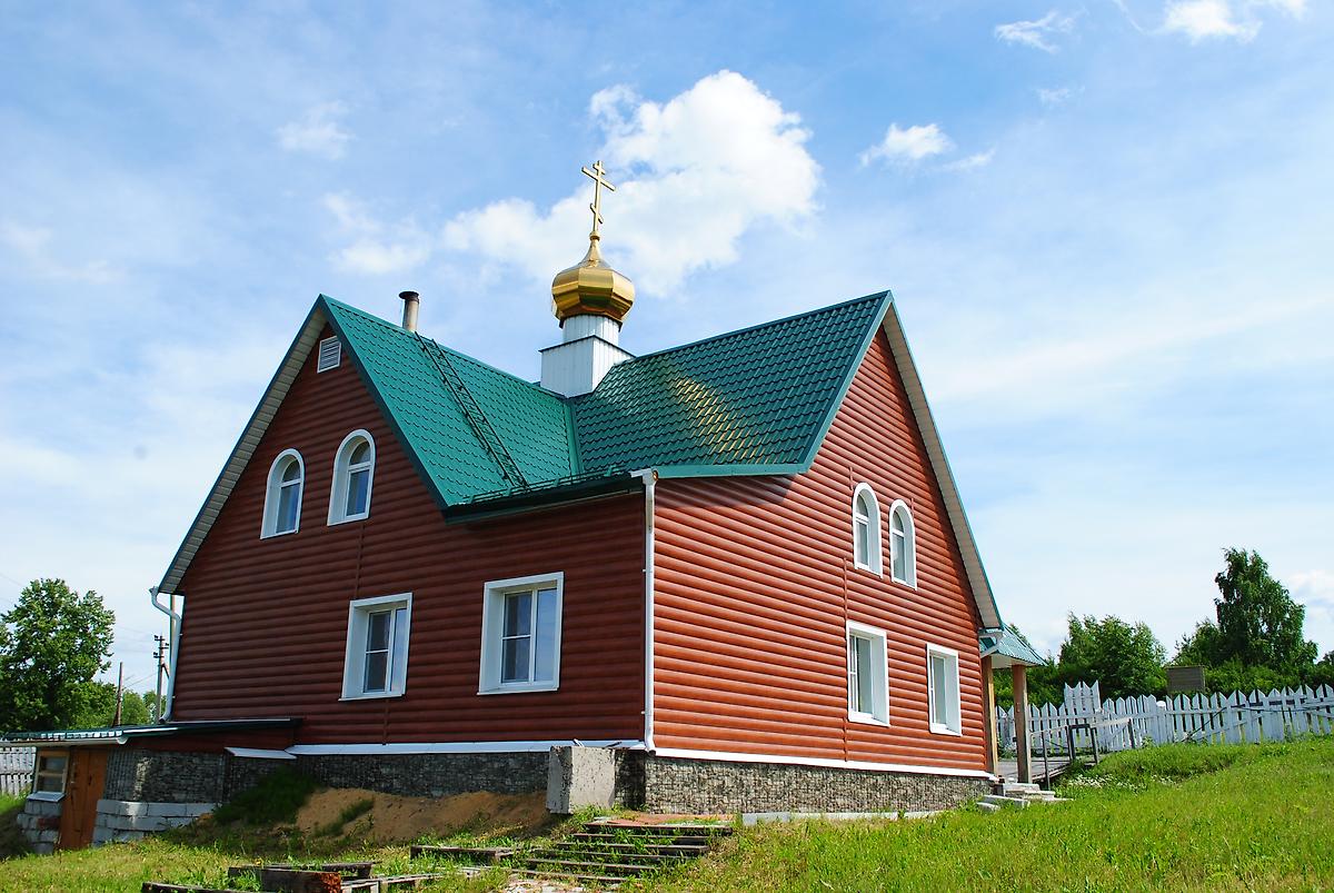 общий вид в ландшафте. Церковь Александра Невского, Кордюково (Верхотурский район (ГО Верхотурский), Свердловская область)