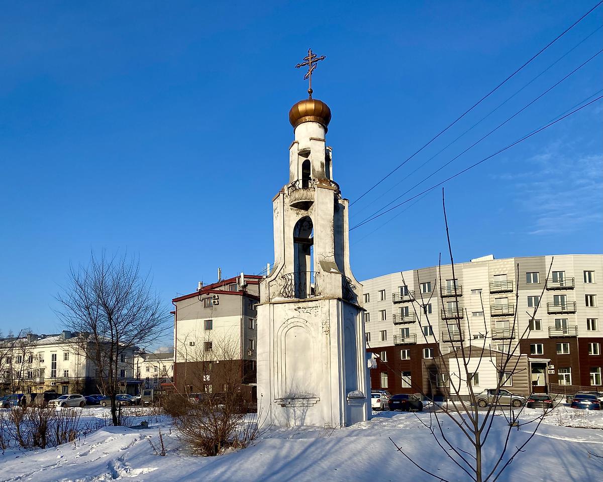 Вид с ЮВ, фасады. Часовня Варвары великомученицы, Новокузнецк (Новокузнецкий район и г. Новокузнецк, Кемеровская область)