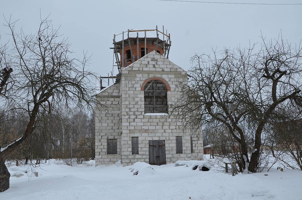 документальные фотографии. Церковь иконы Божией Матери "Всех скорбящих Радость" (строящаяся), Мирный (Гордеевский район, Брянская область)