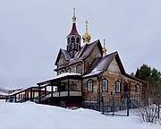 Церковь Бориса и Глеба, Вид с ЮВ, Осиновка, Кемеровский район, Кемеровская область