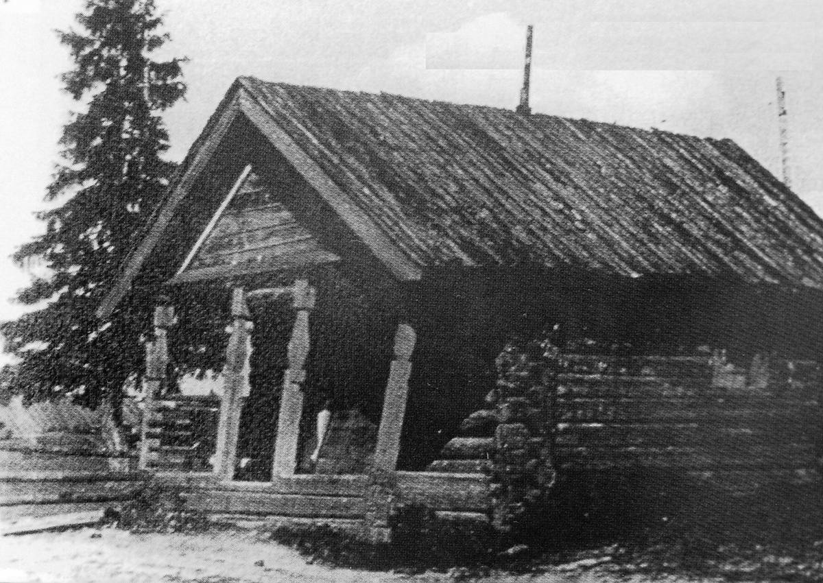 архивная фотография. Неизвестная часовня, Стансельга (Вытегорский район, Вологодская область)