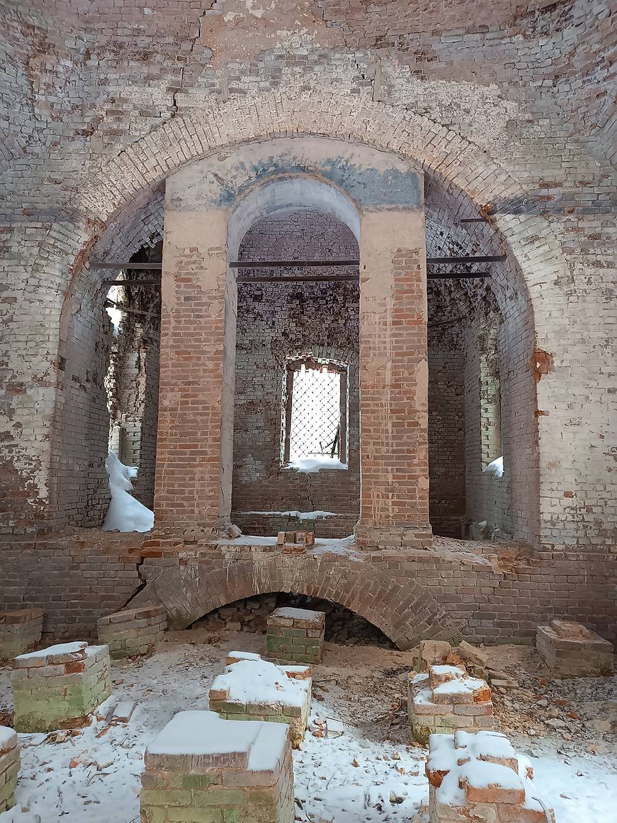 интерьер и убранство. Церковь Троицы Живоначальной, Никола Мокрый, урочище (Галичский район, Костромская область)