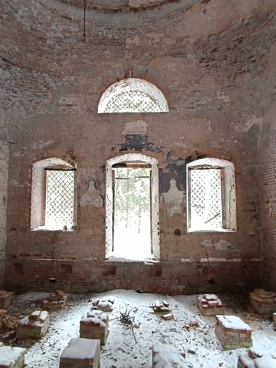 интерьер и убранство. Церковь Троицы Живоначальной, Никола Мокрый, урочище (Галичский район, Костромская область)