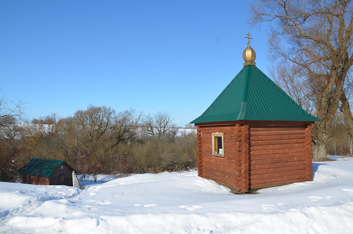 Вид с юго-востока, фасады. Часовня Сергия Радонежского, Шаблыкино (Шаблыкинский район, Орловская область)