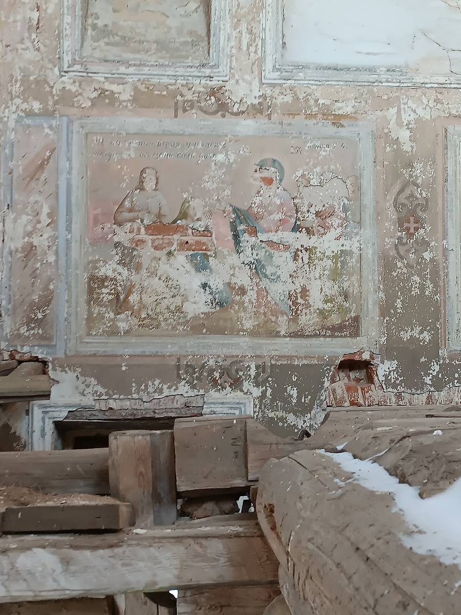 интерьер и убранство. Церковь Рождества Христова, Никольское, урочище (Галичский район, Костромская область)