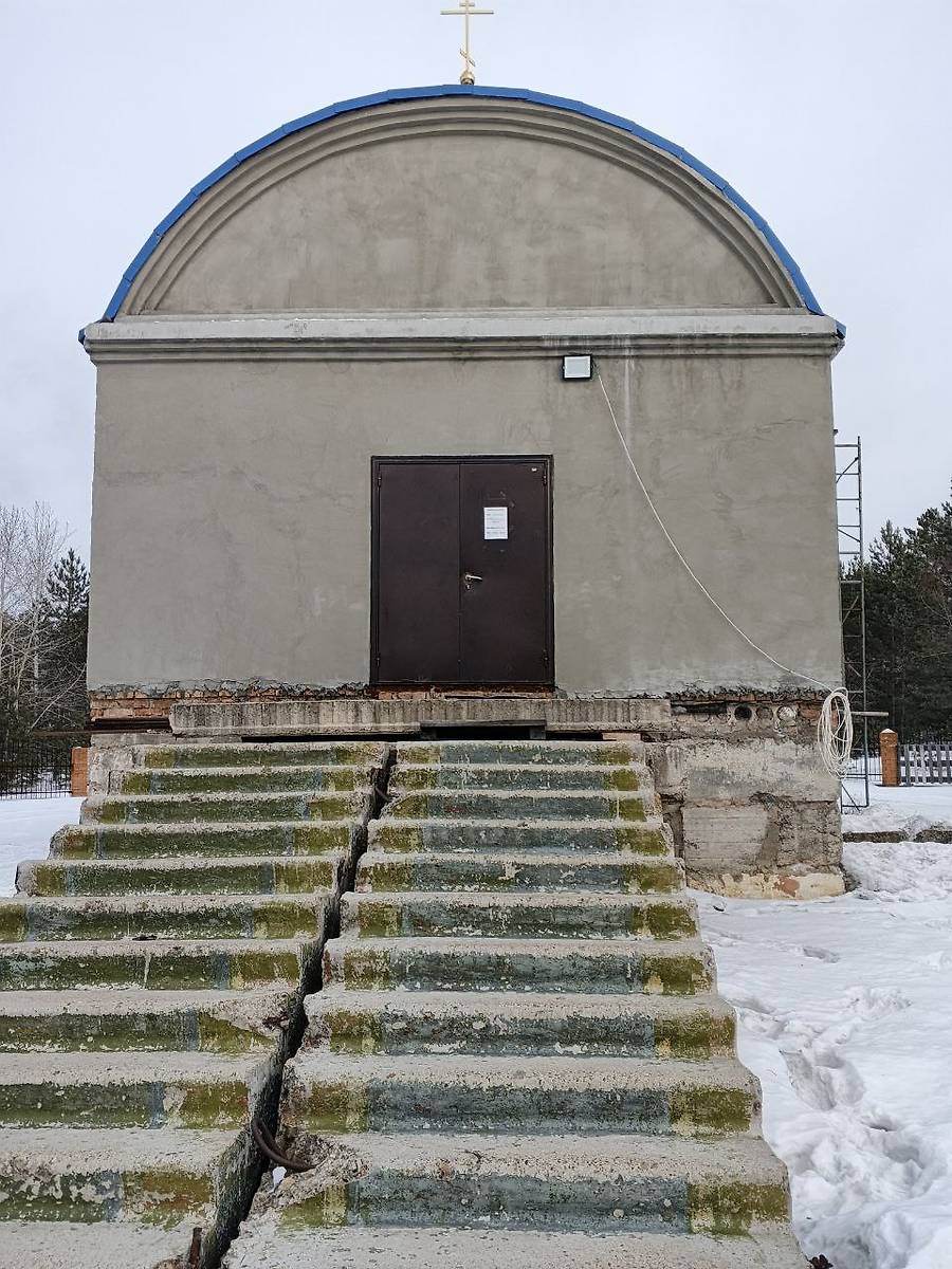 Вид с запада, фасады. Церковь Михаила Архангела, Горный (Улётовский район, Забайкальский край)