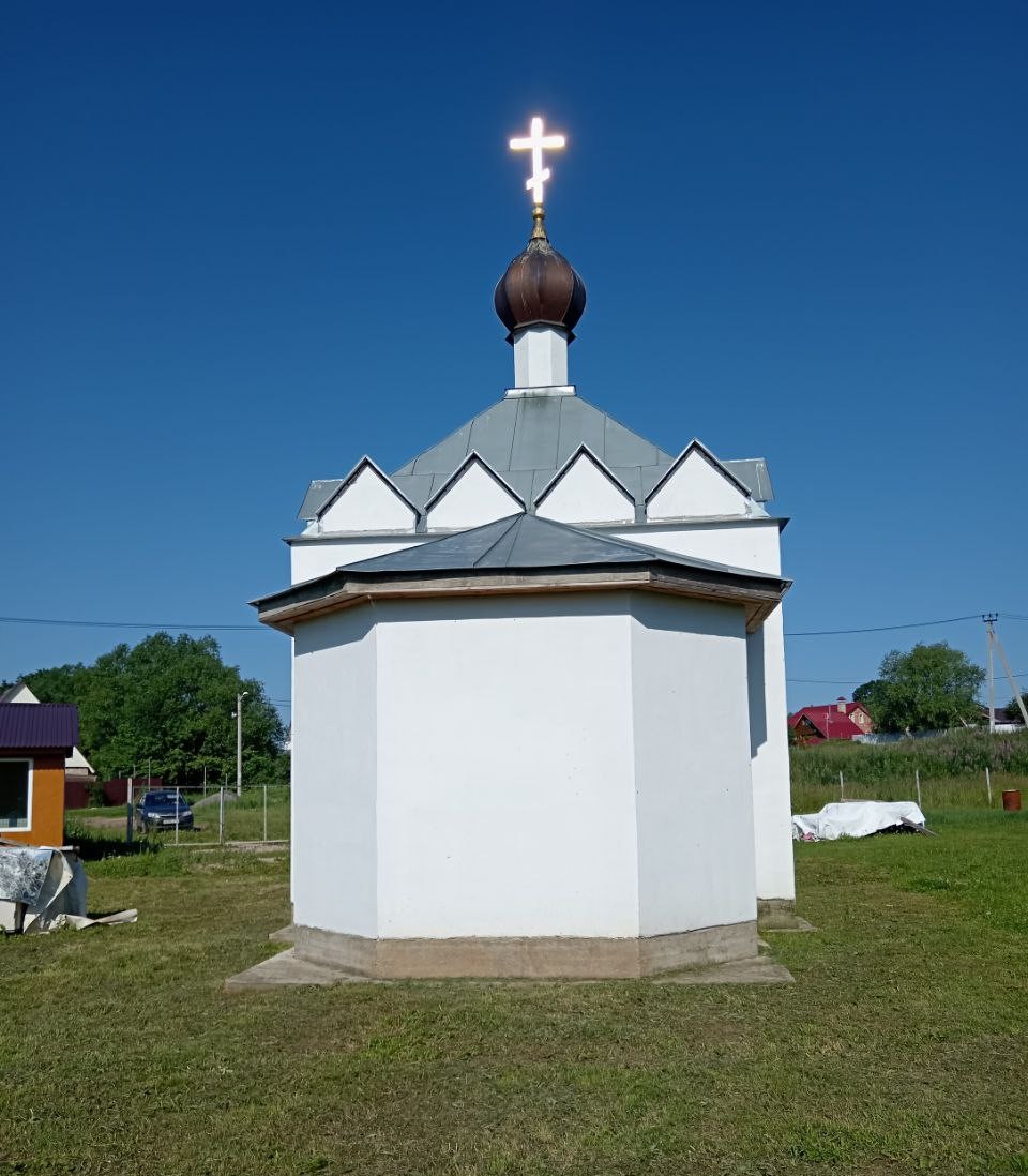  Вид на апсиду, фасады. Церковь Успения Пресвятой Богородицы, Глазово (Серпуховский городской округ и гг. Протвино, Пущино, Московская область)
