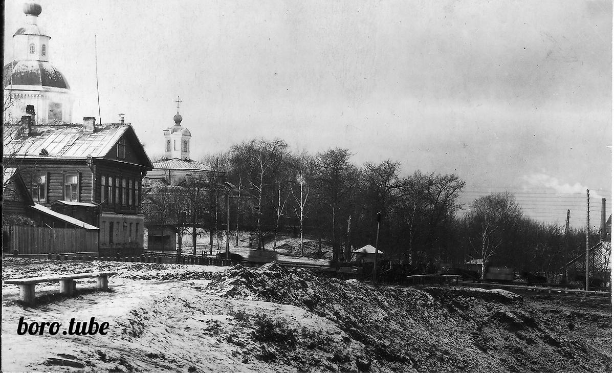 Вид на церковь Николая Чудотворца. Начало XX в. , архивная фотография. Церковь Николая Чудотворца, Боровичи (Боровичский район, Новгородская область)