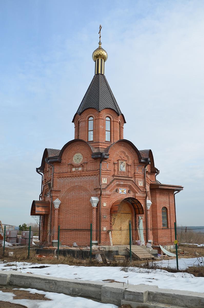 Южный фасад, фасады. Храм-часовня Николая Чудотворца, Колышево (Дзержинский район, Калужская область)