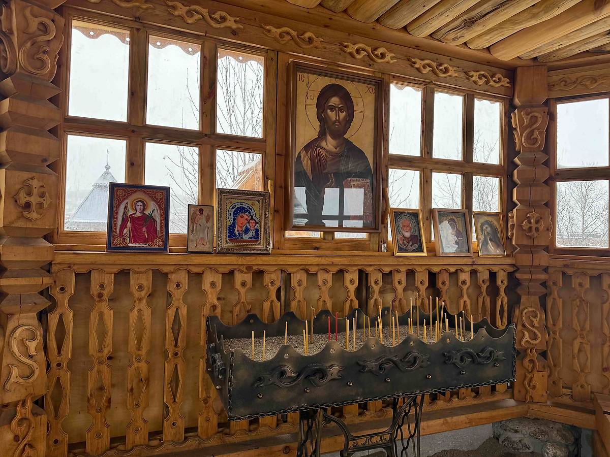 интерьер и убранство. Троицкий Феодоритов Кольский мужской монастырь. Часовня в честь воинов-защитников Севера, Мурманск (Мурманск, город, Мурманская область)