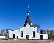 Церковь Успения Пресвятой Богородицы (новая) на Громовском старообрядческом кладбище, Вид с запада, Санкт-Петербург, Санкт-Петербург, г. Санкт-Петербург