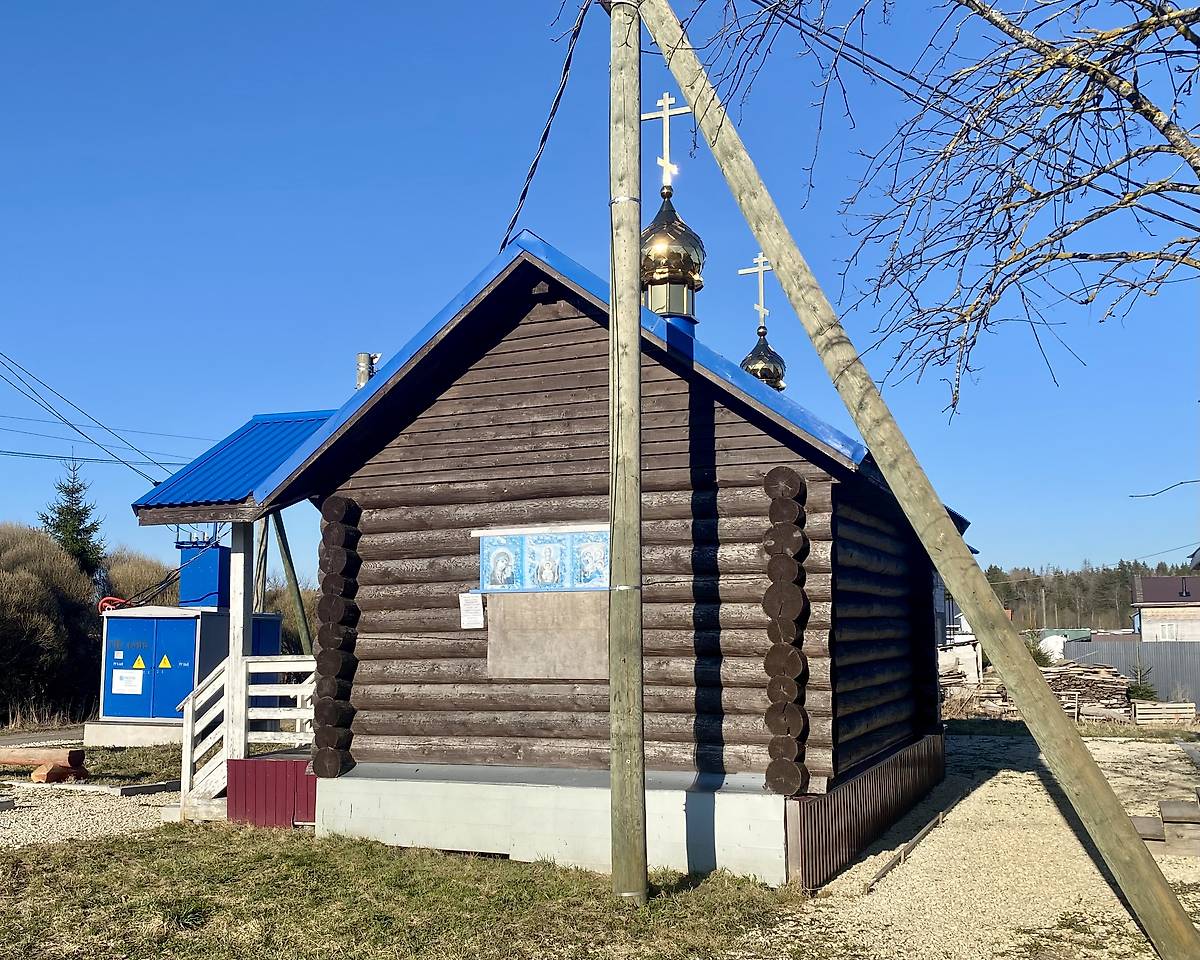 Вид с запада, фасады. Церковь Толгской иконы Божией Матери, Трудовик (Ломоносовский район и г. Сосновый Бор, Ленинградская область)