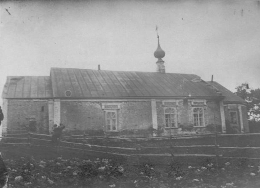 Никольская теплая церковь в начале XX в., архивная фотография. Церковь Николая Чудотворца, Суздаль (Суздальский район, Владимирская область)