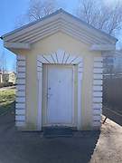 Церковь Авраамия Болгарского (временная), Вход в храм с северной стороны, Коммунар, Гатчинский район, Ленинградская область