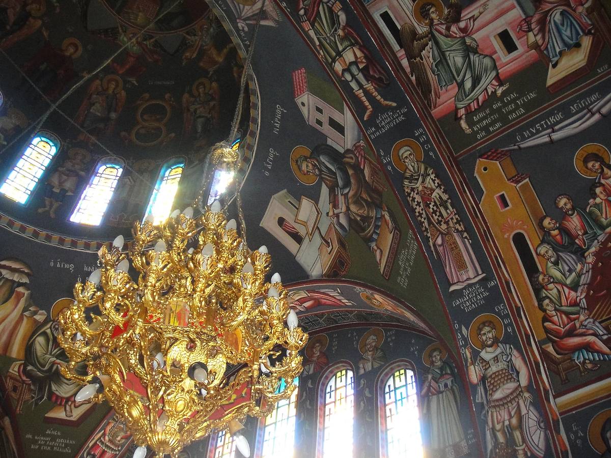 интерьер и убранство. Церковь Нектария Эгинского, Архиполи (Южные Эгейские острова (Περιφέρεια Νοτίου Αιγαίου), Греция)