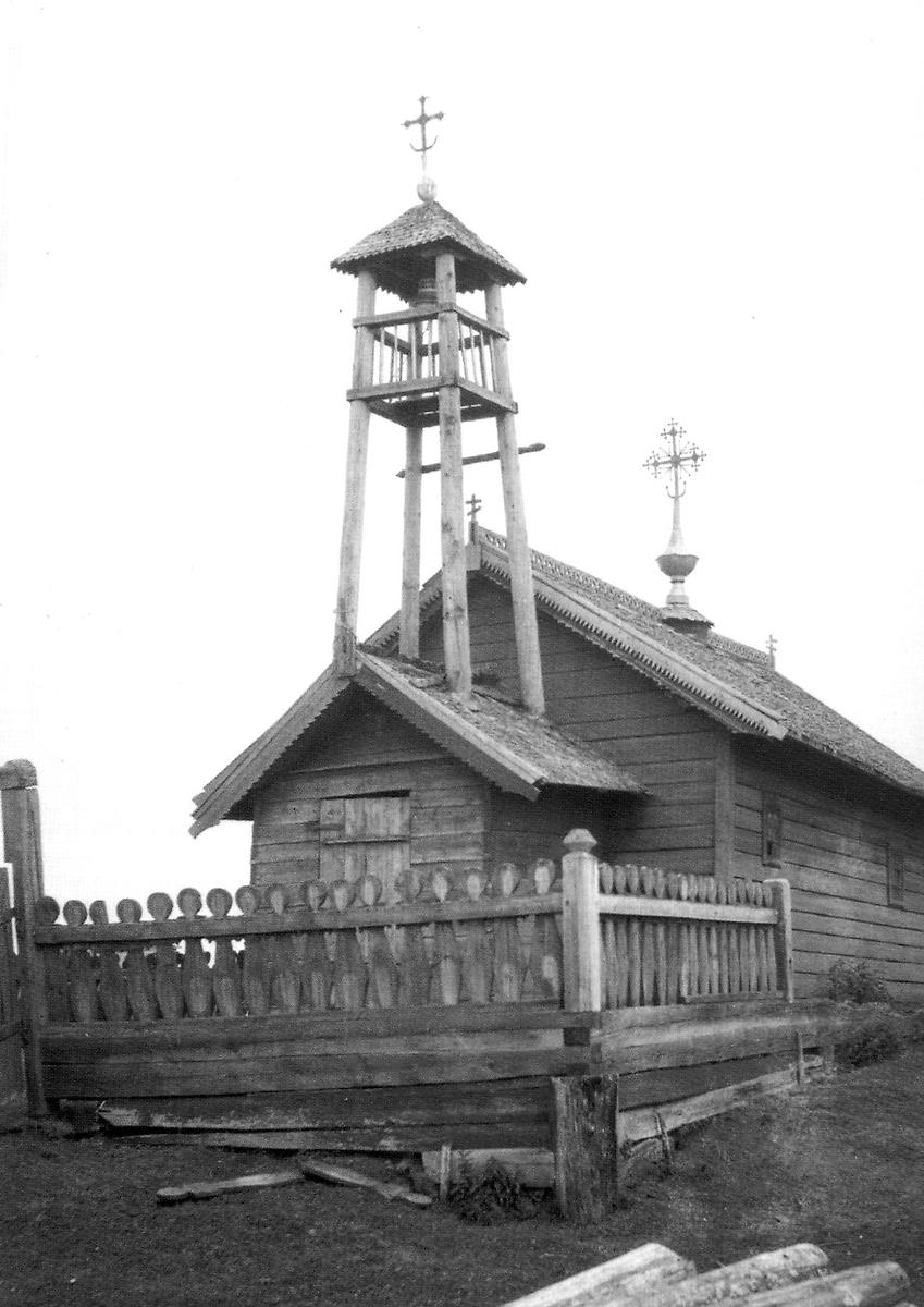 архивная фотография. Неизвестная часовня, Кузьминка (Кадуйский район, Вологодская область)