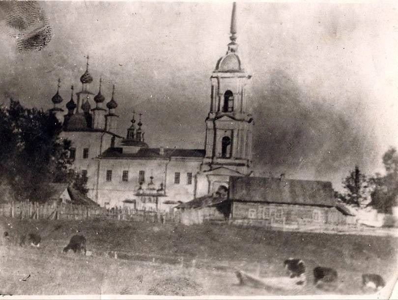 архивная фотография. Церковь Николая Чудотворца (старая), Погост Лука (Усть-Кубинский район, Вологодская область)