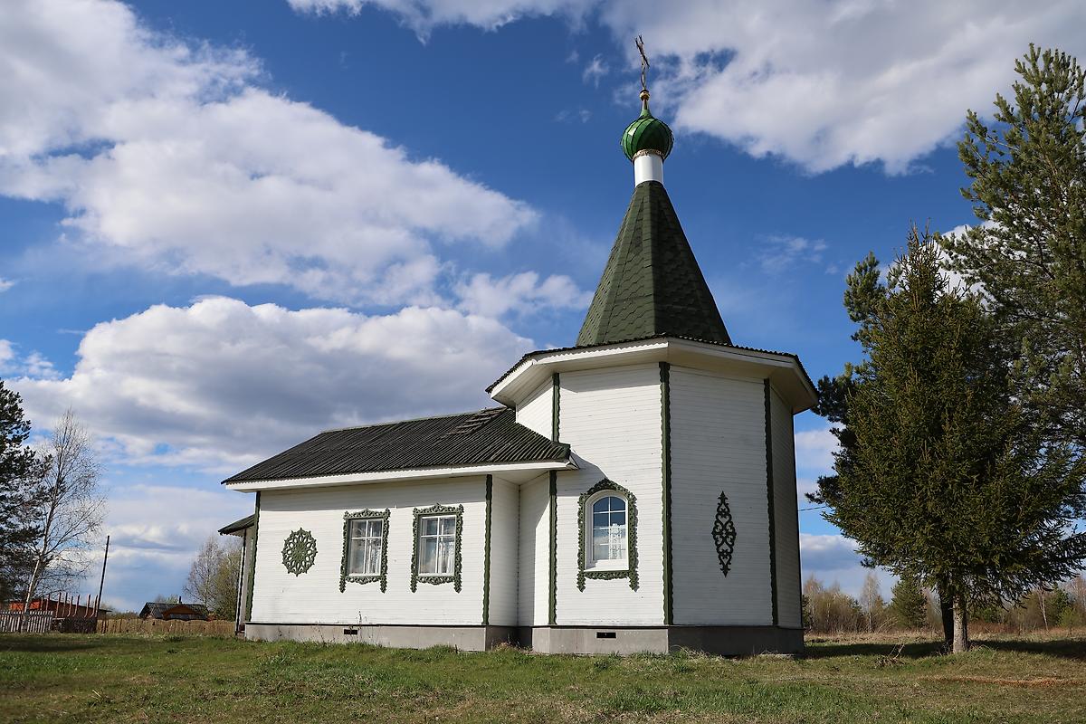 фасады. Часовня Петра и Февронии, Родионовская (Шенкурский район, Архангельская область)