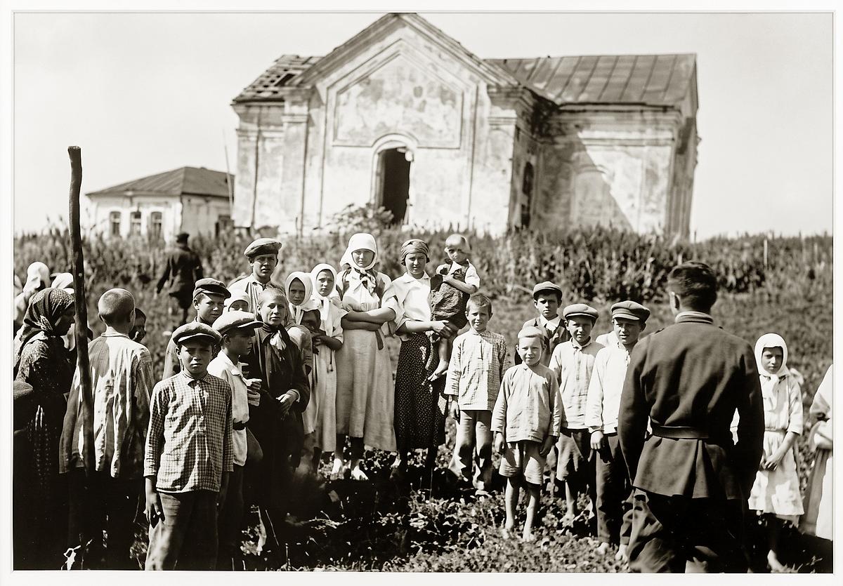 Фото 1942 г. с аукциона e-bay.de, архивная фотография. Церковь Троицы Живоначальной (утраченная), Скорицкое (Репьёвский район, Воронежская область)