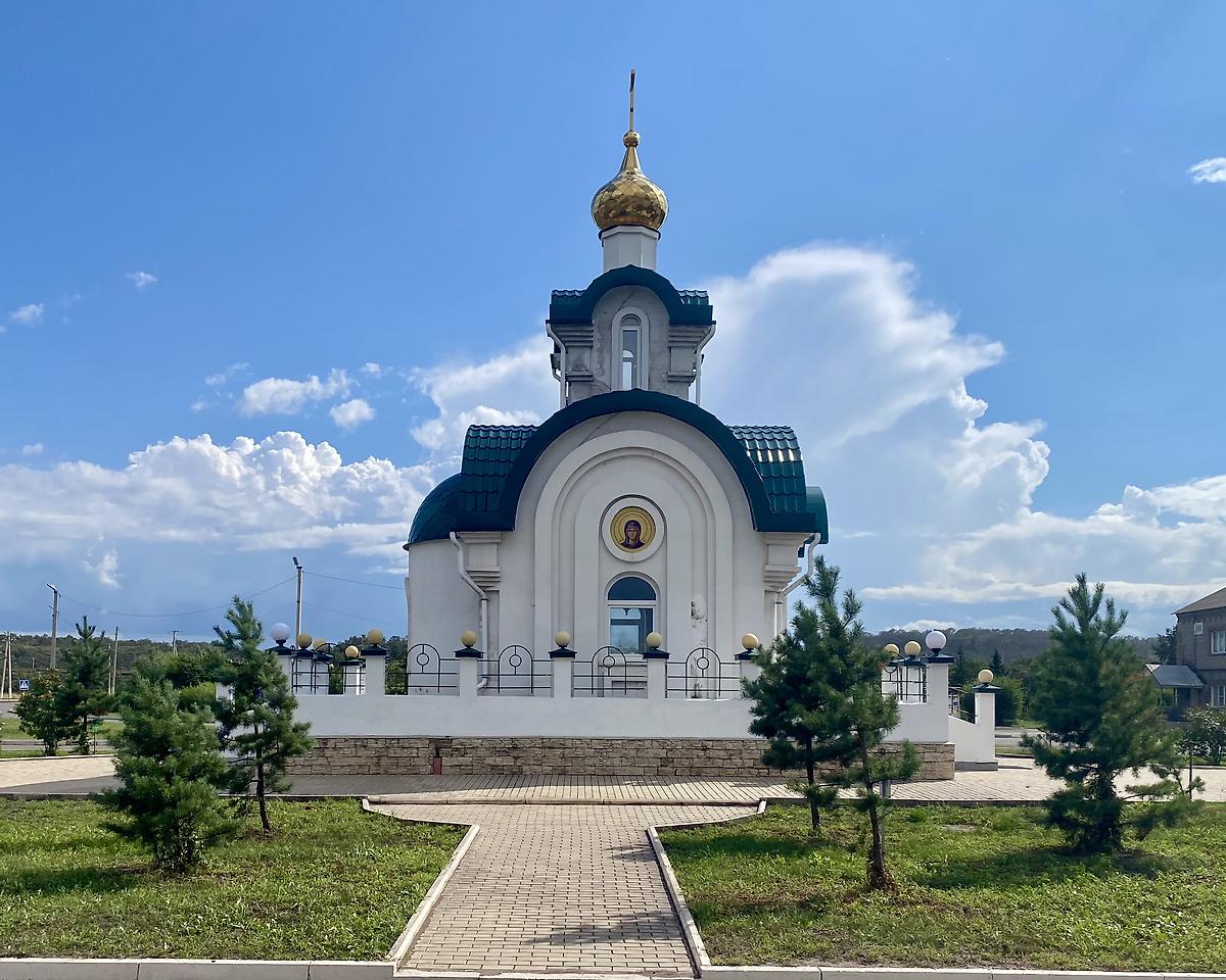 Северный фасад, фасады. Часовня Варвары великомученицы, Черногорский, разрез (Усть-Абаканский район и г. Черногорск, Республика Хакасия)