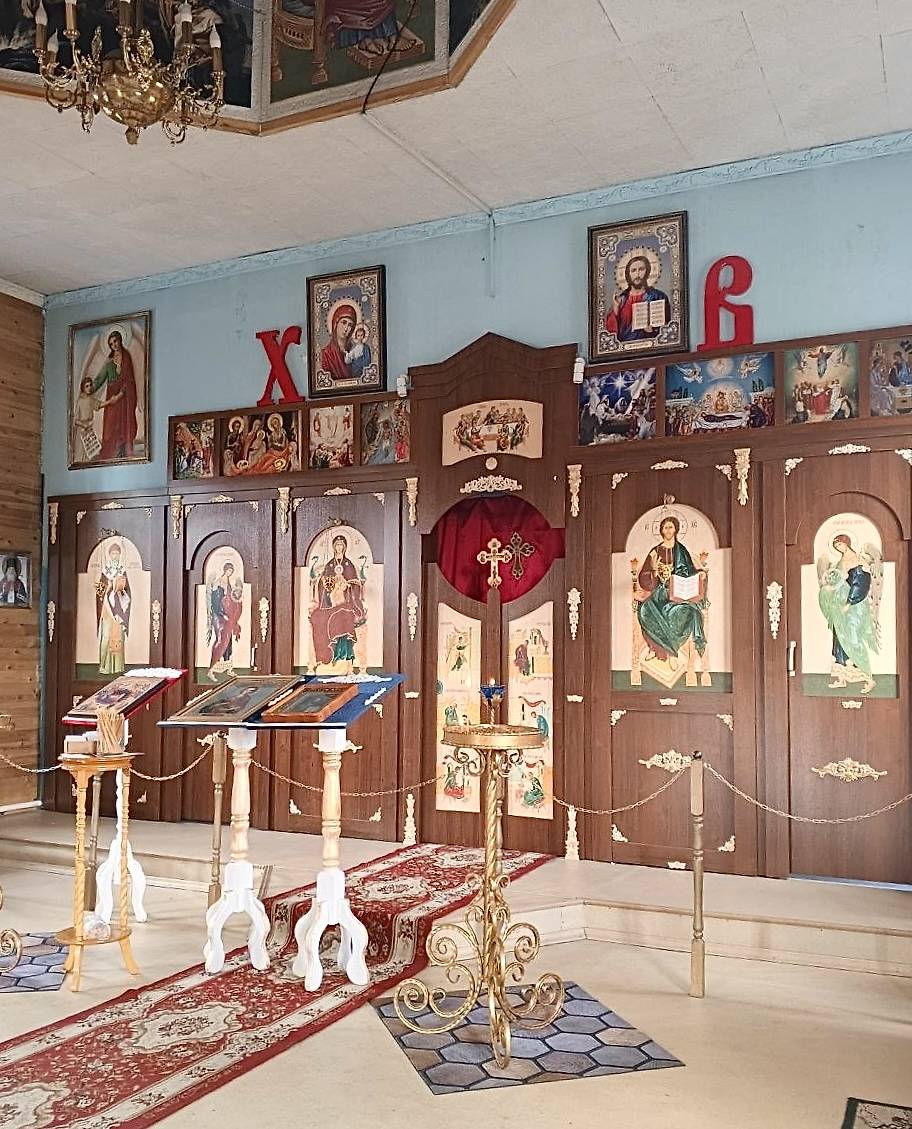 Иконостас, интерьер и убранство. Церковь Пантелеимона Целителя, Смоленка (Читинский район, Забайкальский край)