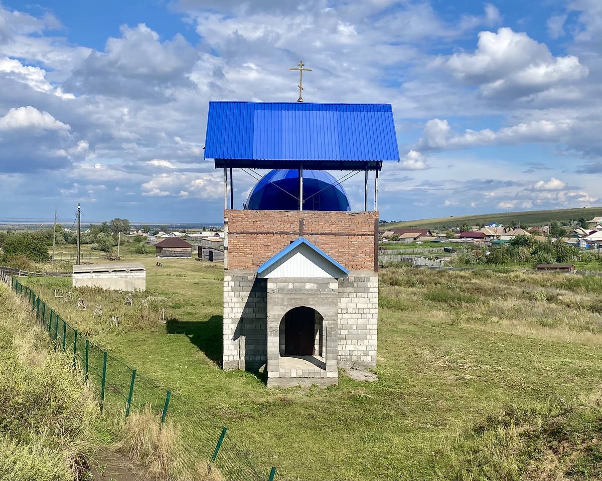 Вид с ЮЗ, фасады. Церковь Каллиста, патриарха Константинопольского, Калы (Бейский район, Республика Хакасия)
