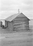 Часовня Преображения Господня (старая), Фото 1941 года из архива SA-Kuva. Автор E. Manninen, Алёкка, Пряжинский район, Республика Карелия