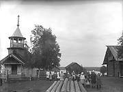 Неизвестная часовня, Фото 1929 года из фондов Российского этнографического музея. Автор Д.А. Золотарёв, Важинская Пристань (Сигнаволок), Пряжинский район, Республика Карелия