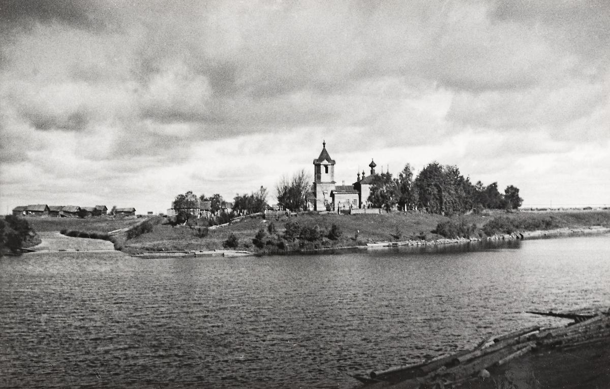 Фото 1941 года с сайта finna.fi. Автор Vapalahti, архивная фотография. Церковь Преображения Господня, Тукса (Олонецкий район, Республика Карелия)