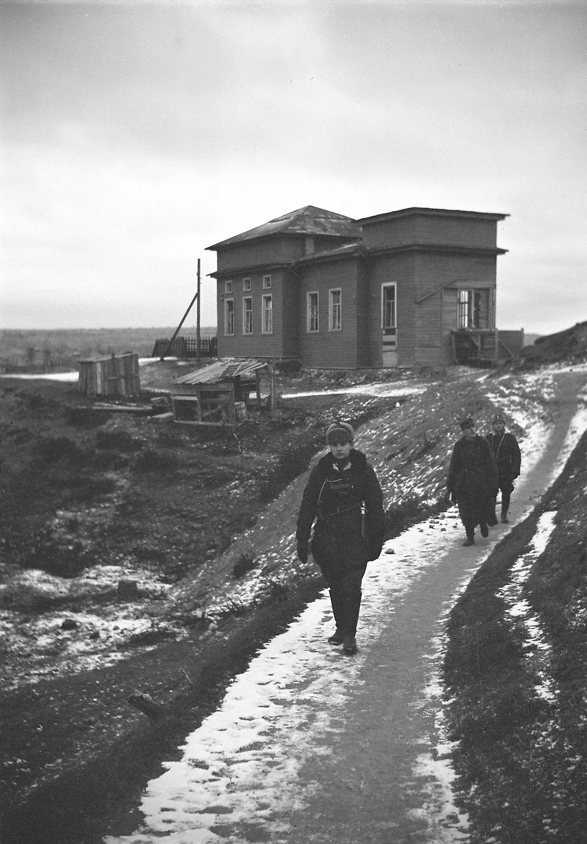 Фото 1941 года из архива SA-Kuva. Автор Sot. virk. E. Troberg, архивная фотография. Церковь Преображения Господня (старая), Спасская Губа (Кондопожский район, Республика Карелия)