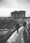 Церковь Преображения Господня (старая), Фото 1941 года из архива SA-Kuva. Автор Sot. virk. E. Troberg, Спасская Губа, Кондопожский район, Республика Карелия