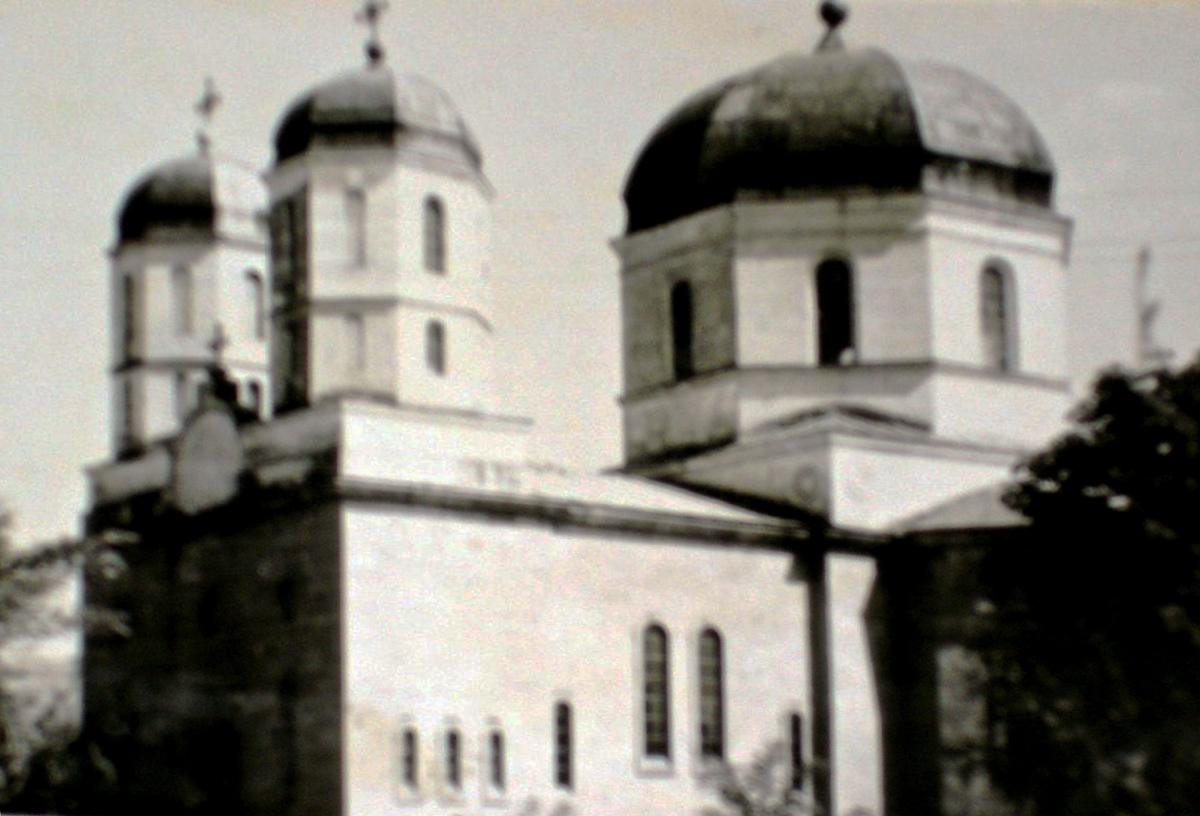 Фото 1967 г. из фондов Томисской архиепископии, архивная фотография. Церковь Рождества Пресвятой Богородицы, Пештера (Констанца, Румыния)