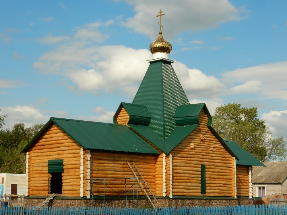 Строительство нового здания церкви, фасады. Церковь Троицы Живоначальной, Новое Аделяково (Челно-Вершинский район, Самарская область)