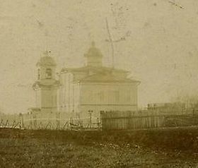 Обвинск. Успенский Обвинский монастырь. Церковь Успения Пресвятой Богородицы (деревянная)