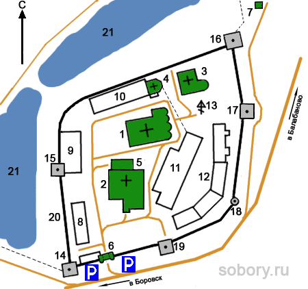 План Рождества Пресвятой Богородицы Пафнутиева Боровского мужского монастыря, Калужская область